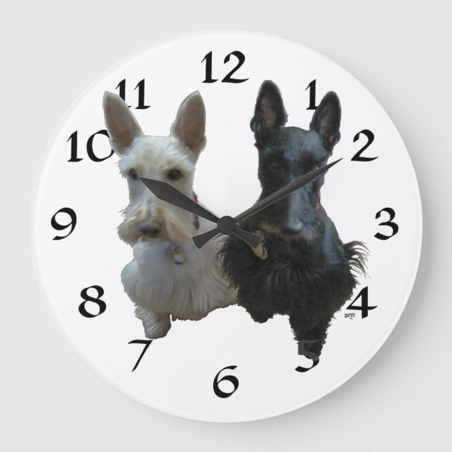 Scottish Terrier Clock (Front)