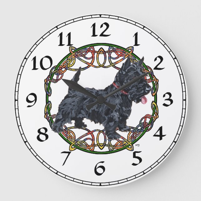 Scottish Terrier Clock (Front)