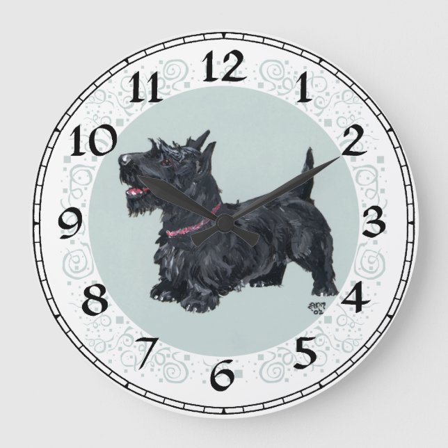 Scottish Terrier Clock (Front)
