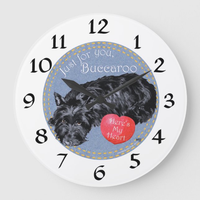 Scottish Terrier Clock (Front)