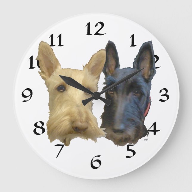 Scottish Terrier Clock (Front)