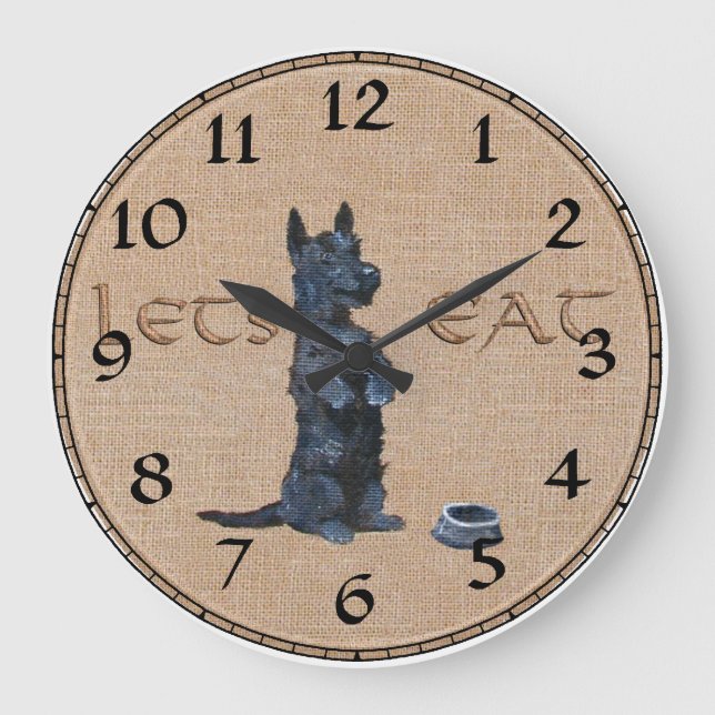 Scottish Terrier Clock (Front)
