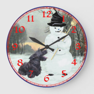 Scottish Terrier Clock