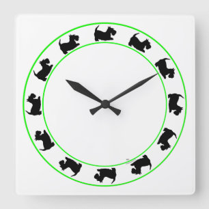 Scottish Terrier Clock