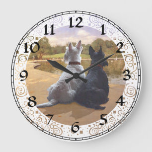 Scottish Terrier Clock