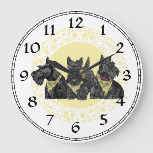 Scottish Terrier Clock