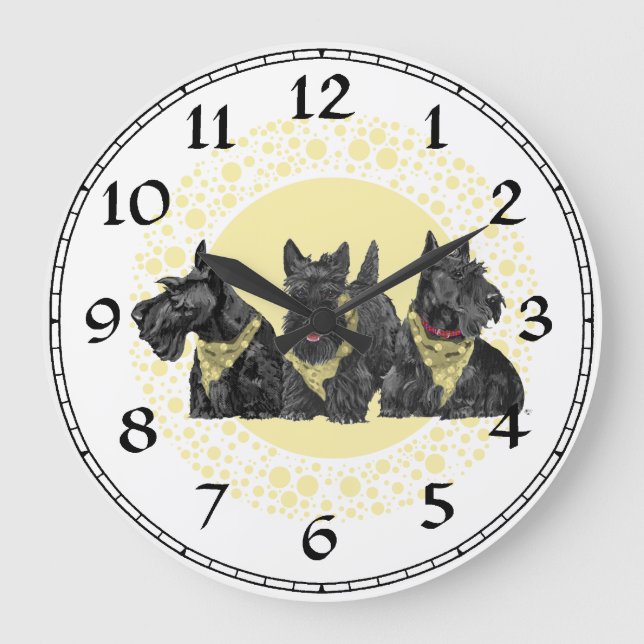 Scottish Terrier Clock (Front)