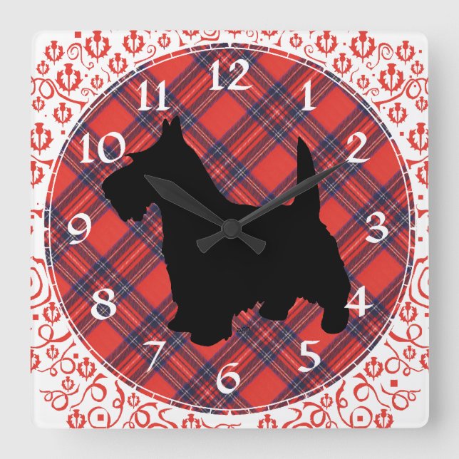 Scottish Terrier Clock (Front)