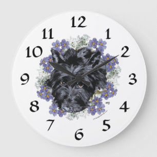 Scottish Terrier Clock