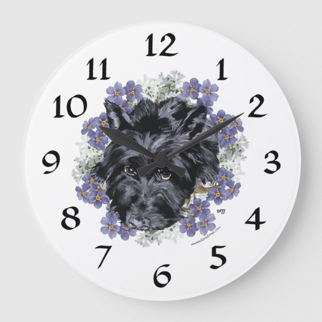 Scottish Terrier Clock (Front)