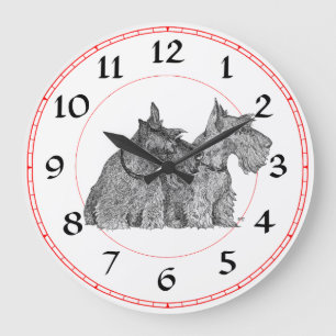 Scottish Terrier Clock