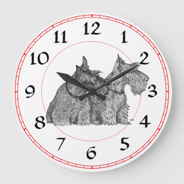 Scottish Terrier Clock (Front)