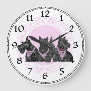 Scottish Terrier Clock