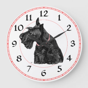 Scottish Terrier Clock