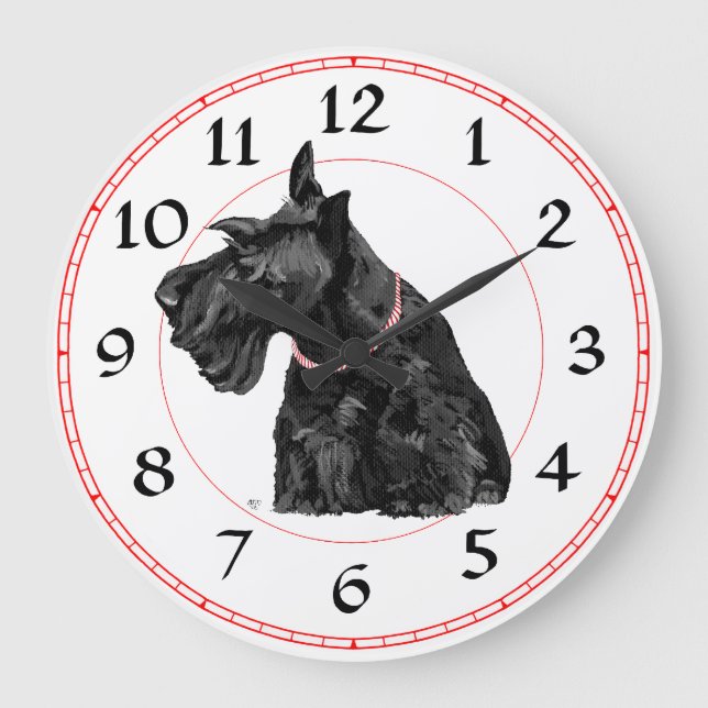 Scottish Terrier Clock (Front)