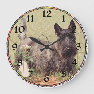 Scottish Terrier Clock