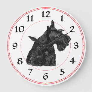 Scottish Terrier Clock