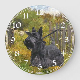 Scottish Terrier Clock