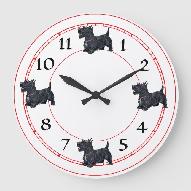 Scottish Terrier Clock (Front)
