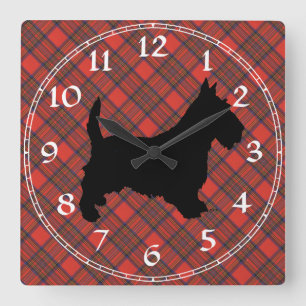 Scottish Terrier Clock