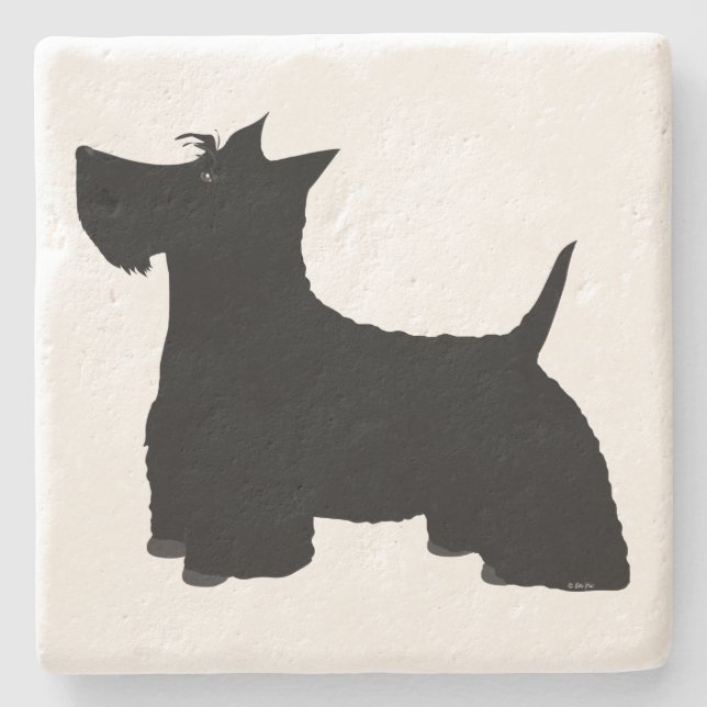 Scottish Terrier Coaster (Front)