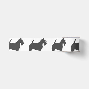 scottish terrier dk grey silhouette.png grosgrain ribbon