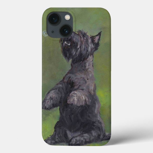 Scottish Terrier Dog Art Phone Case (Back)