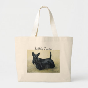 "Scottish Terrier" Dog Art Tote Bag
