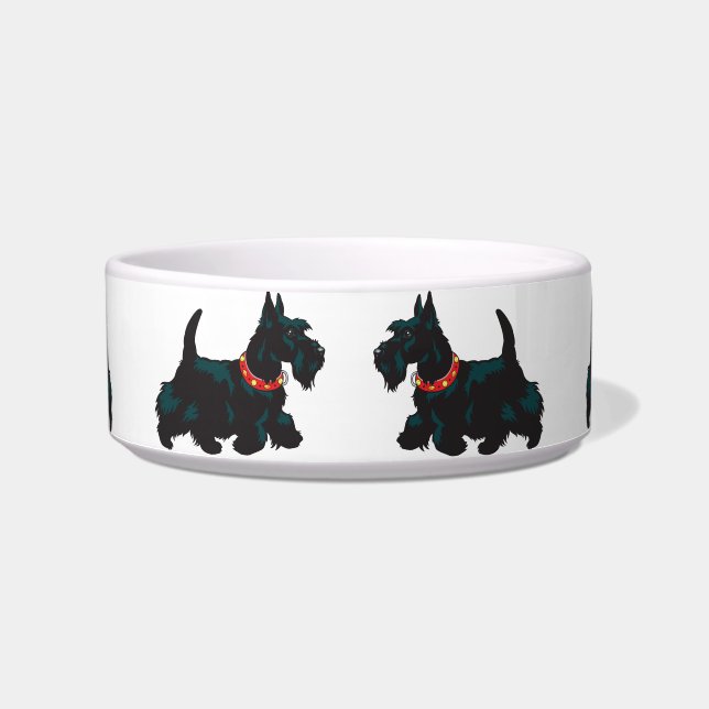 scottish terrier dog bowl (Front)