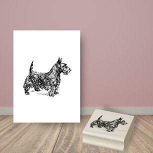Scottish Terrier Dog Breed Rubber Stamp