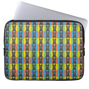 Scottish Terrier Dog Cartoon Pop-Art Laptop Sleeve