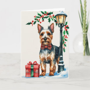 Scottish Terrier Dog Christmas Greeting Card
