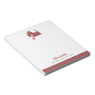 Scottish Terrier Dog Cute Personalised Notepad