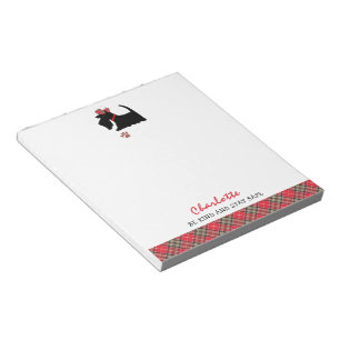 Scottish Terrier Dog Cute Personalised Notepad