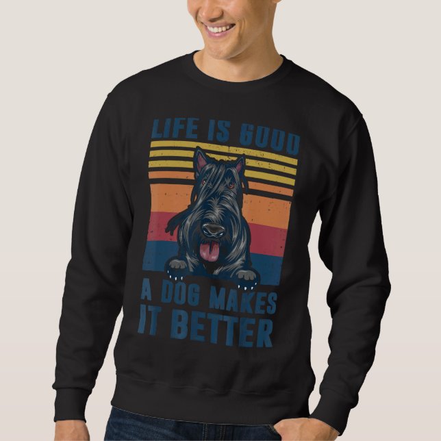 Scottish Terrier Dog   Dog Dad Mum Men Women Sweatshirt (Front)