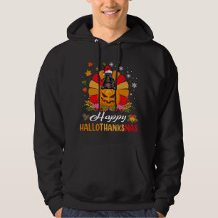 Scottish Terrier Dog Hallothanksmas Halloween Fall Hoodie