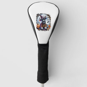 Scottish Terrier Dog Halloween Golf Head Cover