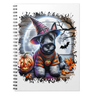 Scottish Terrier Dog Halloween Notebook