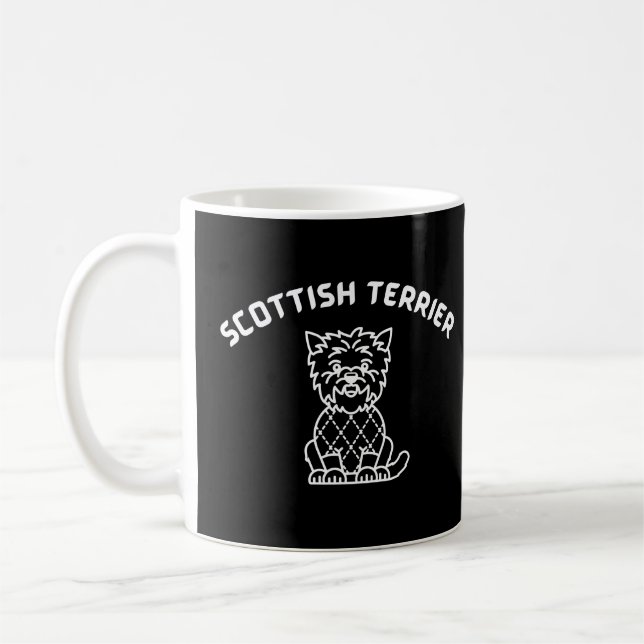 Scottish Terrier dog Mum gift idea Coffee Mug (Left)