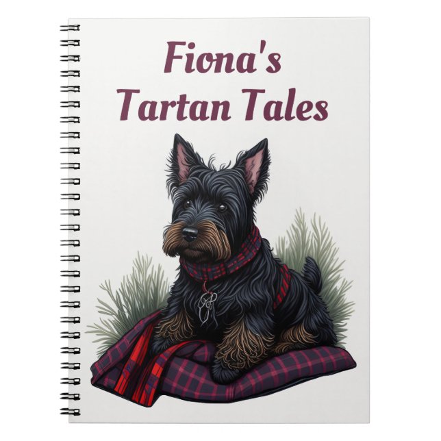 Scottish Terrier Dog Personalised  Notebook (Front)