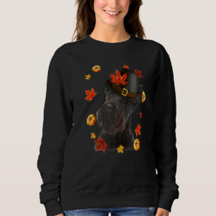 Scottish Terrier Dog Pilgrim Hat Fall Happy Sweatshirt