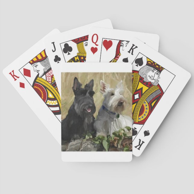 Scottish Terrier Dog Playing Cards (Back)