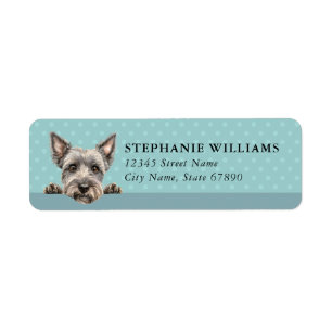 Scottish Terrier Dog Return Address Labels