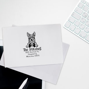 Scottish Terrier Dog, Return Address,  Rubber Stamp