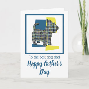 Scottish Terrier Dog TriColour Father’s Day Card