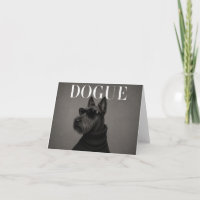 Scottish Terrier Editorial Dog Thank You Card