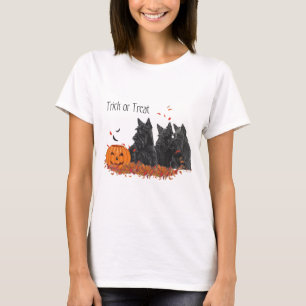 Scottish Terrier Fall Seasonal Design T-Shirt
