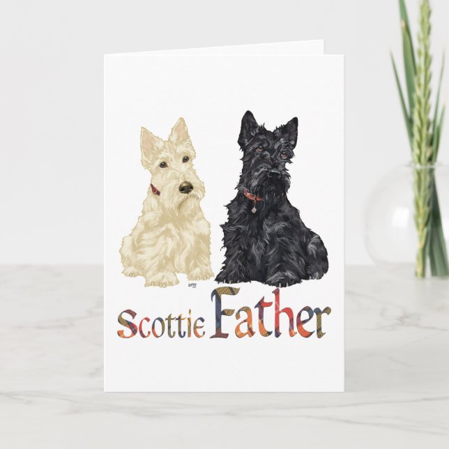 Scottish Terrier Father's Day Card (Front)