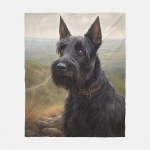 Scottish Terrier Fleece Blanket