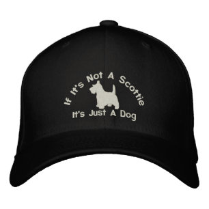 Scottish Terrier Funny Dog Slogan Embroidered Hat